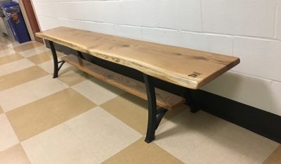 bench made by UConn Forestry students